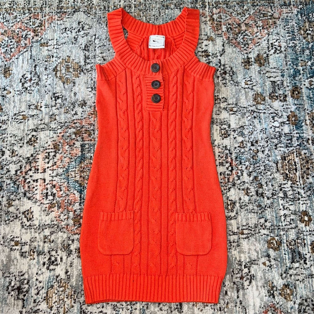 Pink Rose Brand cable knit sweater dress